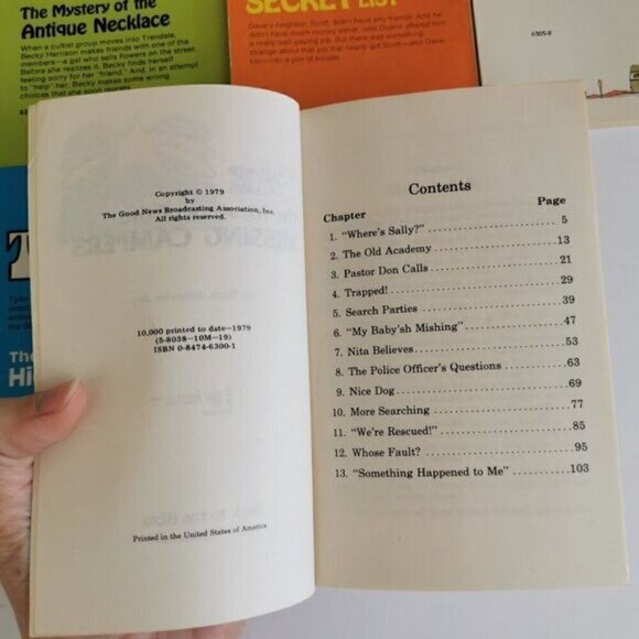 Set of 6 Tyler Tales Paperbacks, Young Christian Reader Vintage Books 70s Youth - Picture 4 of 9